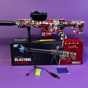 تفنگ تک تیرانداز شارژی تیر ژله ایی کد ۵۱۵۷